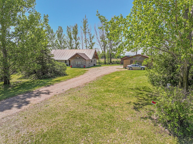 12926 Daisy Ln SW, Farwell, MN 56327 - view of front of house with driveway and a front yard