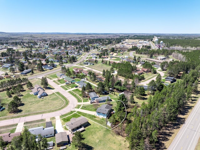 22 Cottonwood Ct, Babbitt, MN 55706 - aerial overview of property's location with nearby suburban area