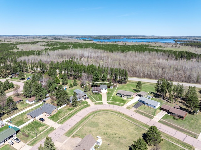 22 Cottonwood Ct, Babbitt, MN 55706 - aerial view of a nearby body of water and a forest
