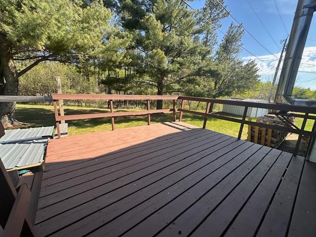 22 Cottonwood Ct, Babbitt, MN 55706 - view of wooden terrace