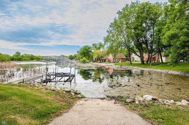 41780 Kansas Point Ln, Pelican Rapids, MN 56572 - dock with a water view and boat lift