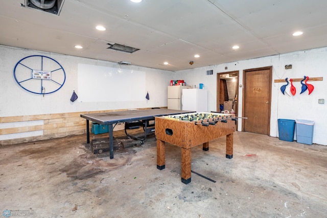 41780 Kansas Point Ln, Pelican Rapids, MN 56572 - playroom featuring concrete flooring and recessed lighting