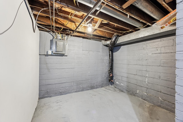917 Jessie St, Saint Paul, MN 55130 - unfinished basement with electric panel
