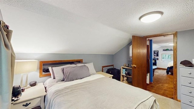 13993 Crosstown Blvd NW, Andover, MN 55304 - bedroom with a textured ceiling and vaulted ceiling