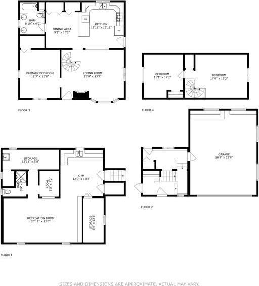 13993 Crosstown Blvd NW, Andover, MN 55304 - view of floor plan / room layout