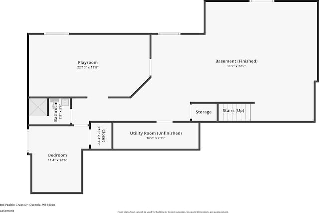 106 Prairie Grass Dr, Osceola, WI 54020 - view of property floor plan