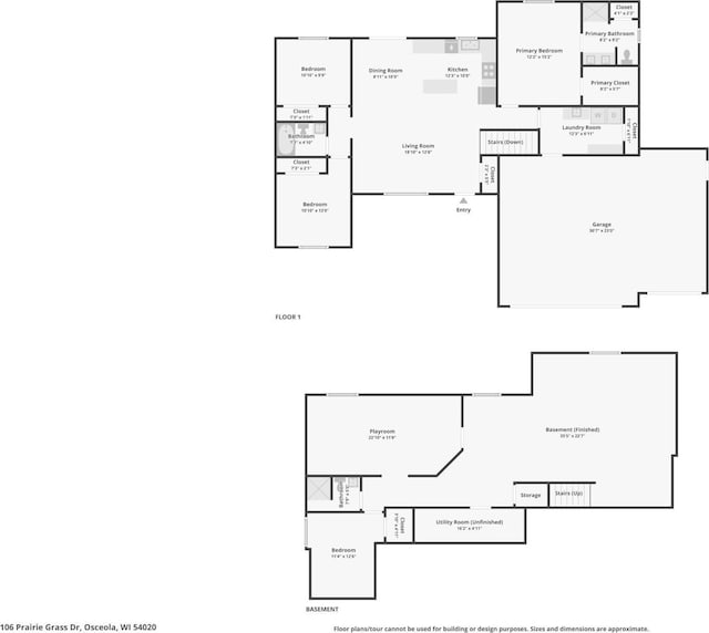106 Prairie Grass Dr, Osceola, WI 54020 - view of room layout