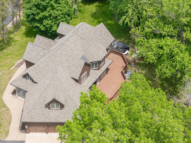 8876 Pine Crest Ln NW, Oronoco Twp, MN 55901 - view from above of property