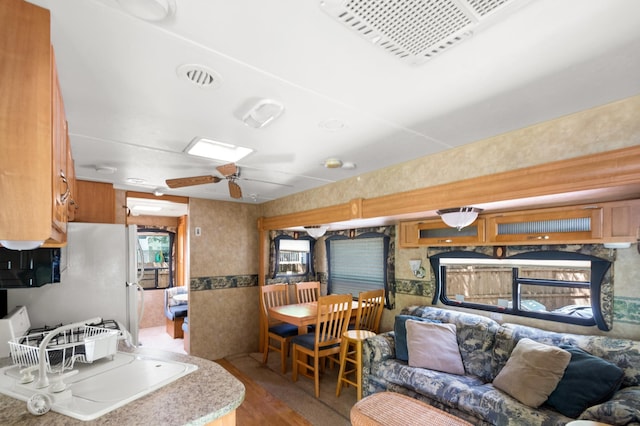 5181 Fish Hook Dr SW Unit 44, Lake Mary Twp, MN 56308 - living area featuring wood finished floors