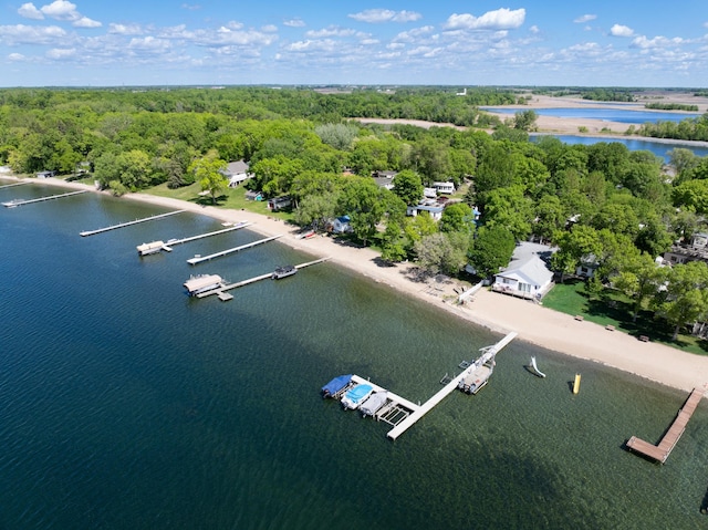 5181 Fish Hook Dr SW Unit 44, Lake Mary Twp, MN 56308 - drone / aerial view of a nearby body of water and a heavily wooded area