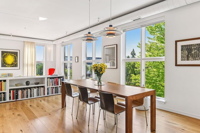 2845 Colfax Ave S Unit W305, Minneapolis, MN 55408 - dining area featuring hardwood / wood-style floors and baseboards