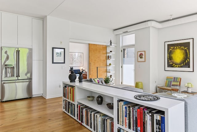 2845 Colfax Ave S Unit W305, Minneapolis, MN 55408 - interior space with high quality fridge and wood finished floors