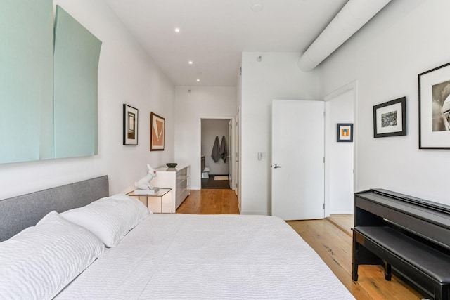 2845 Colfax Ave S Unit W305, Minneapolis, MN 55408 - bedroom featuring light wood-style flooring and recessed lighting