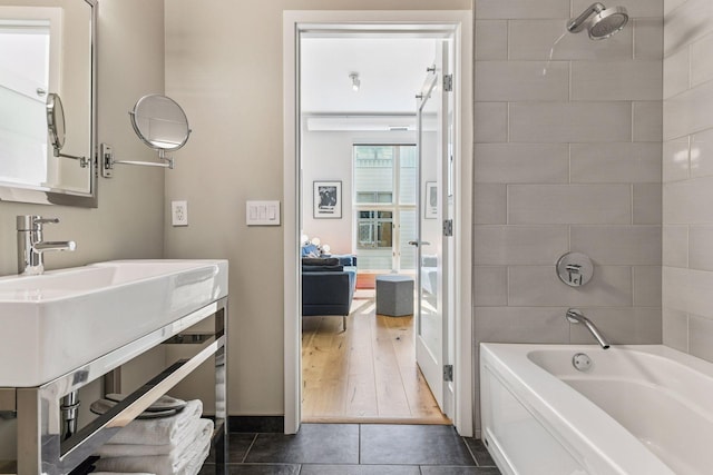 2845 Colfax Ave S Unit W305, Minneapolis, MN 55408 - full bath with tile patterned floors and vanity