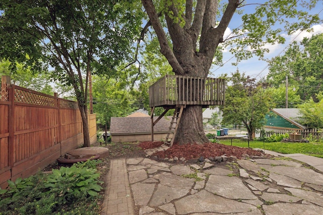 3527 Queen Ave N, Minneapolis, MN 55412 - view of patio with a wooden deck