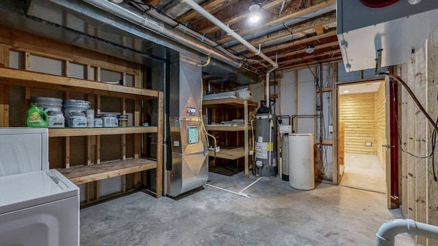 1364 Lone Stone Ct SE, Chatfield, MN 55923 - unfinished below grade area with water heater and washer and dryer