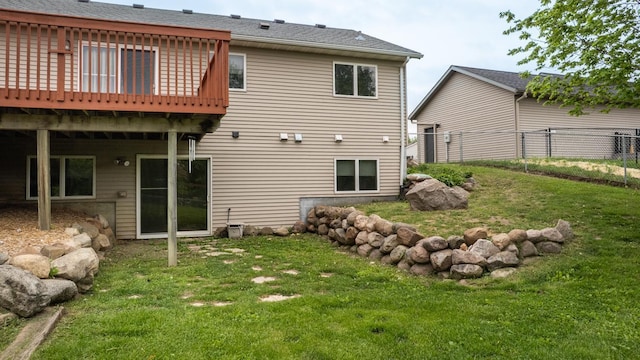 1364 Lone Stone Ct SE, Chatfield, MN 55923 - back of house with a deck