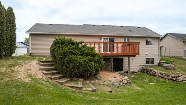 1364 Lone Stone Ct SE, Chatfield, MN 55923 - back of property with a wooden deck