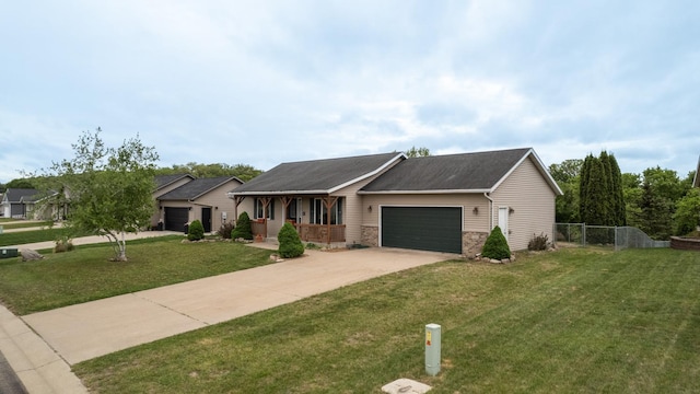 1364 Lone Stone Ct SE, Chatfield, MN 55923 - single story home with an attached garage, covered porch, and driveway