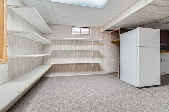 view of storage area