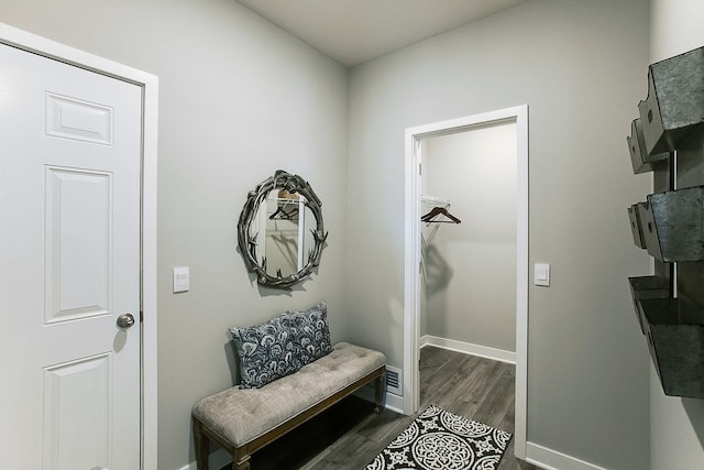 890 Laurel Ct, Chaska, MN 55318 - sitting room featuring dark wood-style flooring and baseboards