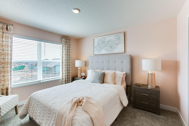 890 Laurel Ct, Chaska, MN 55318 - bedroom featuring carpet floors, baseboards, and a textured ceiling