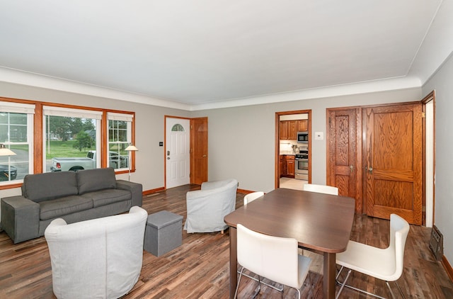 5805 Sunrise Dr, Minneapolis, MN 55419 - dining room with wood finished floors