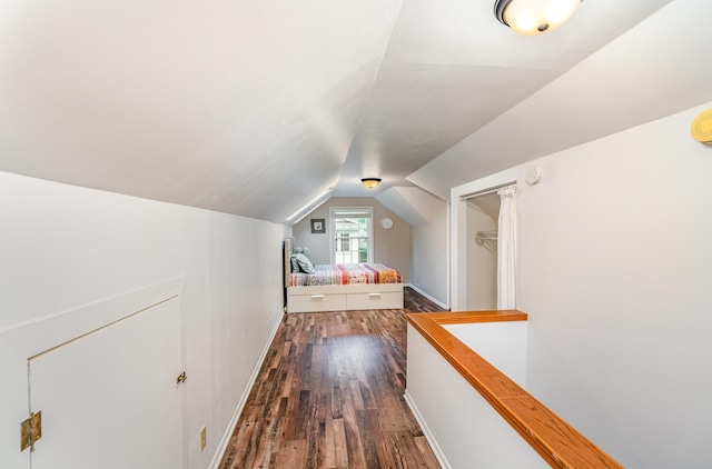 5805 Sunrise Dr, Minneapolis, MN 55419 - bonus room with lofted ceiling and dark wood-style floors