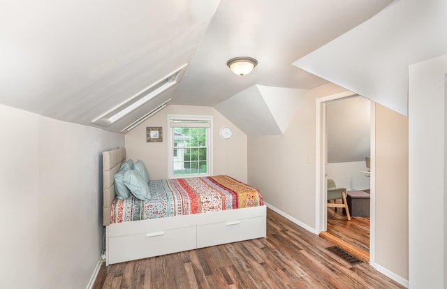5805 Sunrise Dr, Minneapolis, MN 55419 - bedroom featuring wood finished floors and lofted ceiling
