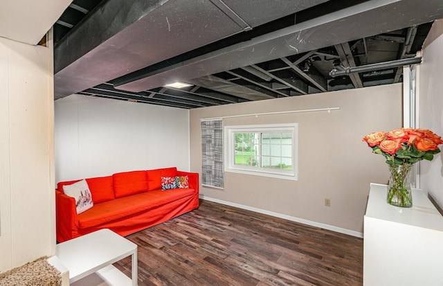 5805 Sunrise Dr, Minneapolis, MN 55419 - living area featuring wood finished floors and baseboards