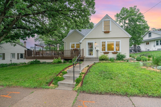 5805 Sunrise Dr, Minneapolis, MN 55419 - bungalow with a deck and a yard
