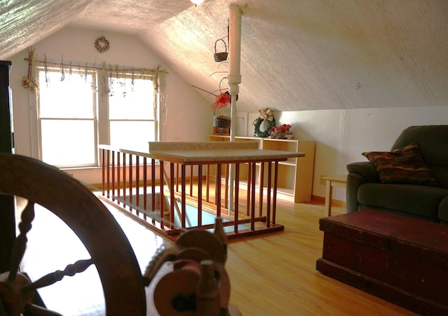 1107 Edmund Ave, Saint Paul, MN 55104 - stairway with lofted ceiling and wood finished floors