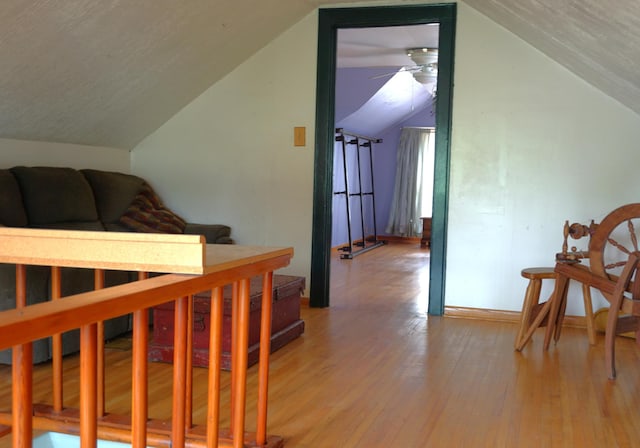 1107 Edmund Ave, Saint Paul, MN 55104 - corridor featuring lofted ceiling and light wood-type flooring