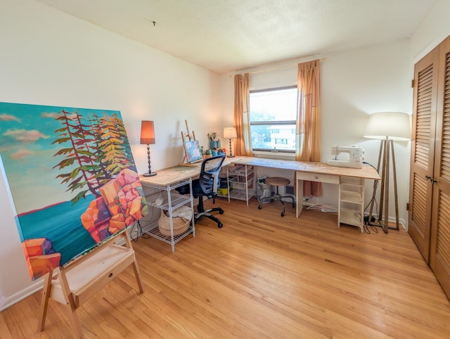 3466 Yukon Ave N, New Hope, MN 55427 - office area featuring wood finished floors