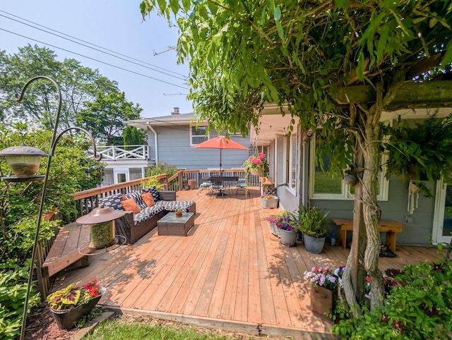 3466 Yukon Ave N, New Hope, MN 55427 - deck featuring outdoor dining space