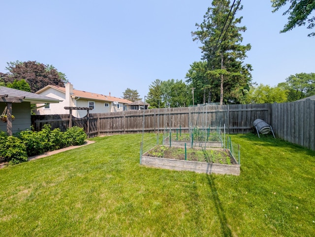 3466 Yukon Ave N, New Hope, MN 55427 - fenced backyard with a garden