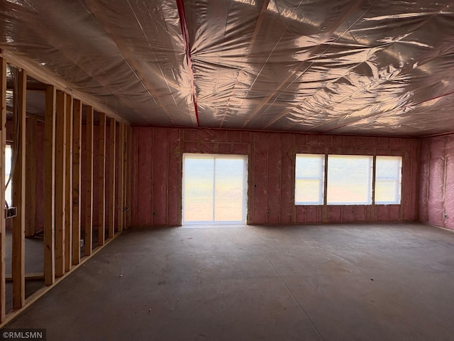 820 Morrison Ave S, Annandale, MN 55302 - miscellaneous room with plenty of natural light and unfinished concrete floors