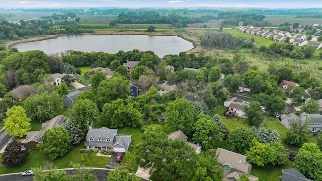 1378 Dunsmore Dr, Waconia, MN 55387 - aerial perspective of suburban area featuring a large body of water
