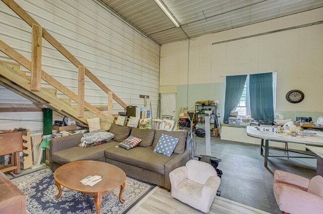17690 Clayton Ave E, Vermillion Twp, MN 55068 - living room featuring high vaulted ceiling