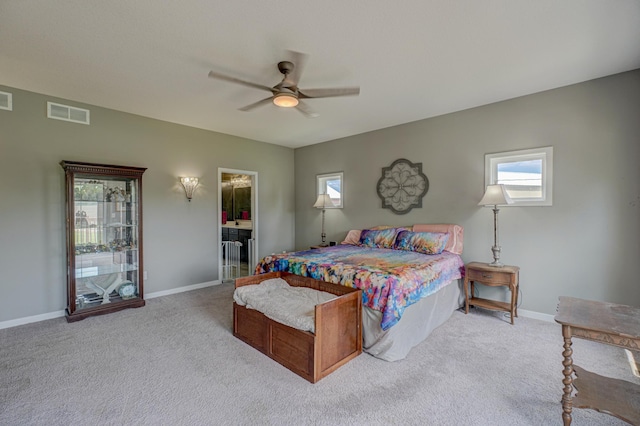 17690 Clayton Ave E, Vermillion Twp, MN 55068 - bedroom with carpet flooring, baseboards, and ceiling fan