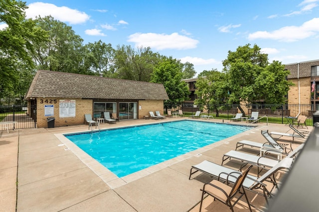 3461 Kent St Unit 1104, Shoreview, MN 55126 - community pool with a patio and an outdoor structure