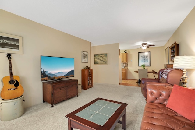 3461 Kent St Unit 1104, Shoreview, MN 55126 - living area featuring carpet flooring and ceiling fan