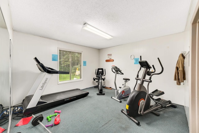 3461 Kent St Unit 1104, Shoreview, MN 55126 - exercise room featuring a textured ceiling