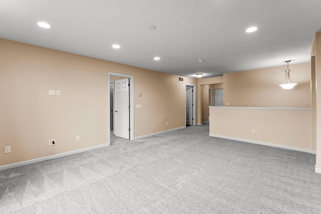 14111 Abercorn Ave, Rosemount, MN 55068 - empty room with light carpet, baseboards, and recessed lighting