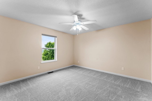 14111 Abercorn Ave, Rosemount, MN 55068 - carpeted spare room with a ceiling fan, baseboards, and a textured ceiling