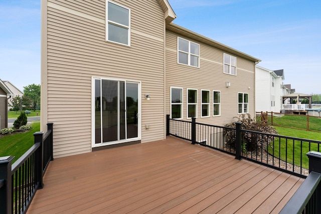 14111 Abercorn Ave, Rosemount, MN 55068 - wooden deck featuring a yard and a residential view