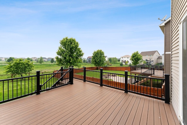 14111 Abercorn Ave, Rosemount, MN 55068 - wooden terrace featuring a residential view