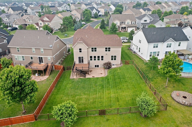 14111 Abercorn Ave, Rosemount, MN 55068 - aerial perspective of suburban area with a pool area