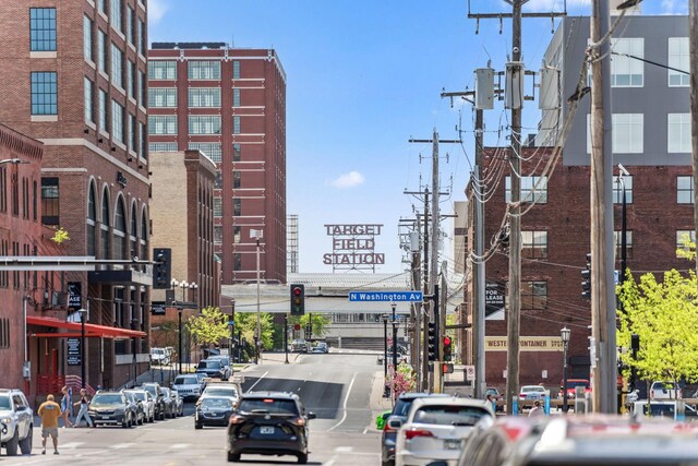 901 3rd St Unit 515, Minneapolis, MN 55401 - view of asphalt road with street lights, sidewalks, and traffic lights