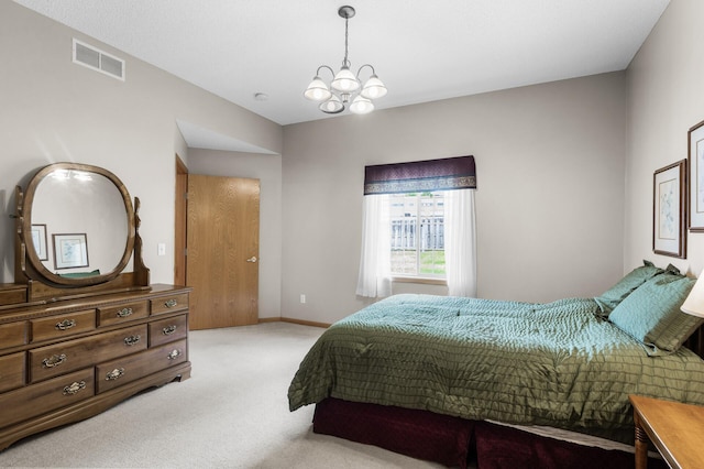 12 3rd St NW, Saint Michael, MN 55376 - bedroom with light carpet and a chandelier